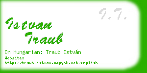 istvan traub business card